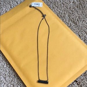 Kendra Scott Leanor necklace in gunmetal